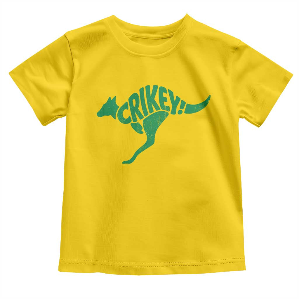 Crikey Australian Kangaroo Oz Slang Australia Toddler T Shirt TS11 Daisy Print Your Wear