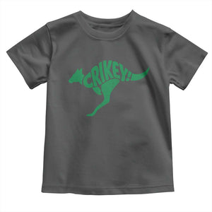 Crikey Australian Kangaroo Oz Slang Australia Toddler T Shirt TS11 Dark Heather Print Your Wear