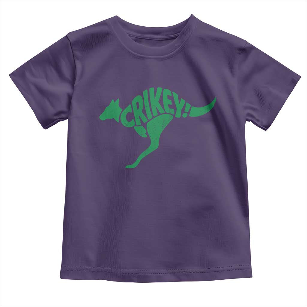 Crikey Australian Kangaroo Oz Slang Australia Toddler T Shirt TS11 Purple Print Your Wear