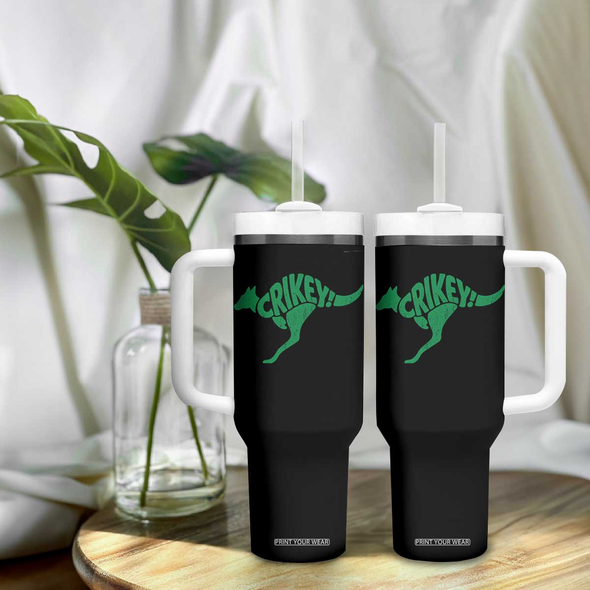 Crikey Australian Kangaroo Oz Slang Australia Tumbler With Handle TS11 Print Your Wear