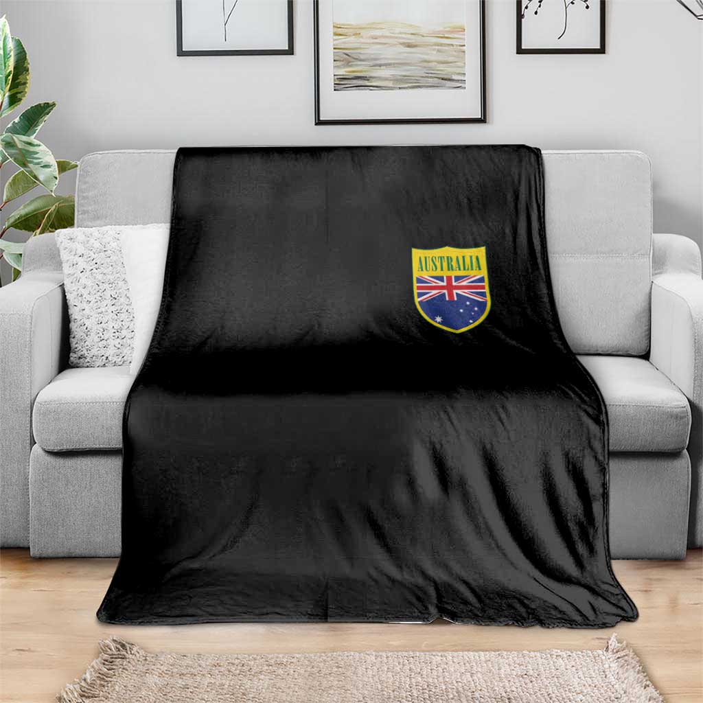 Australia Football Crest Australian Flag Pride Sporty Athletic Jersey Throw Blanket TS11 Print Your Wear