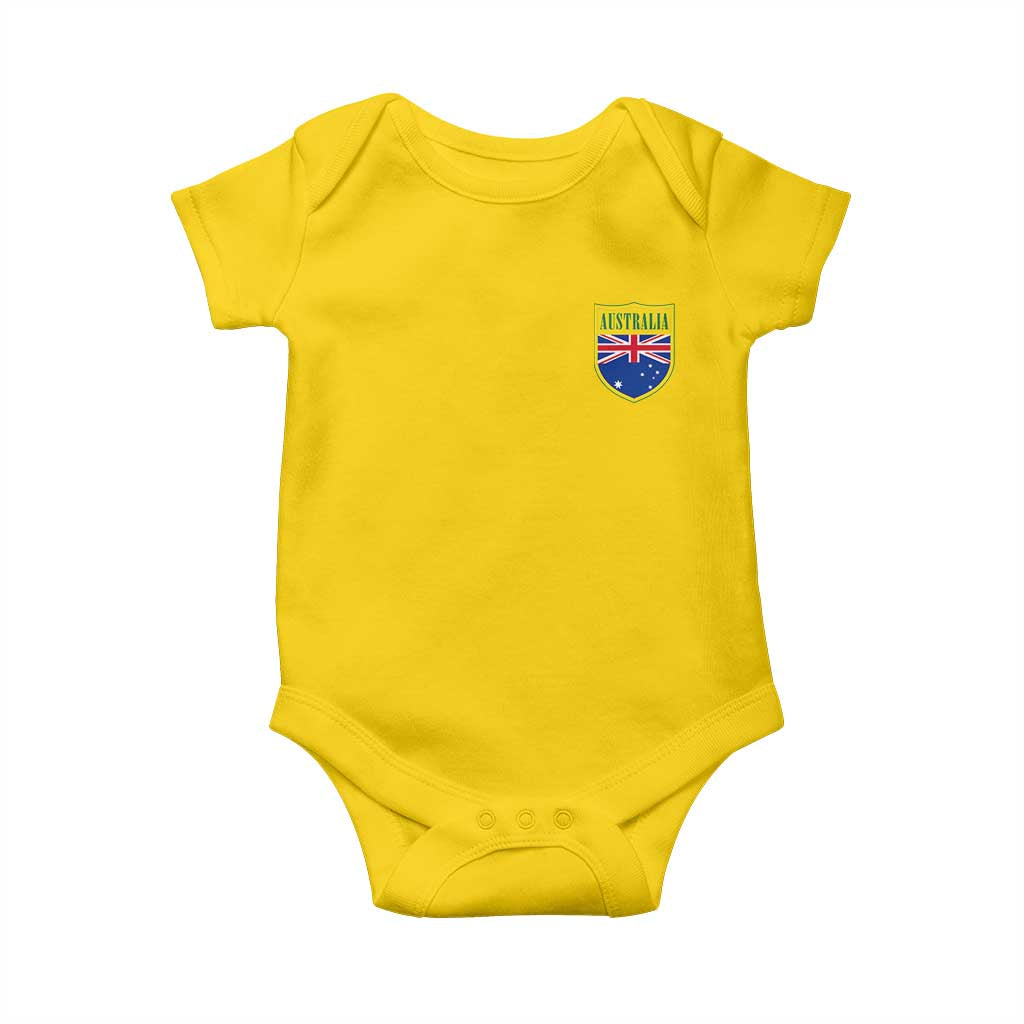 Australia Football Crest Australian Flag Pride Sporty Athletic Jersey Baby Onesie TS11 Daisy Print Your Wear