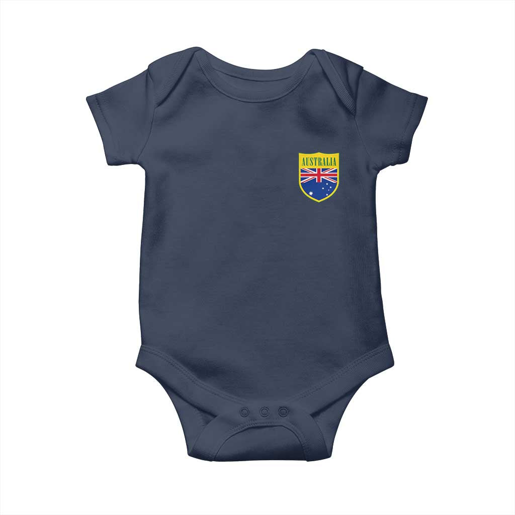 Australia Football Crest Australian Flag Pride Sporty Athletic Jersey Baby Onesie TS11 Navy Print Your Wear