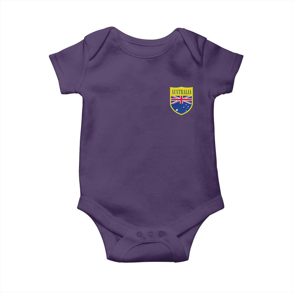 Australia Football Crest Australian Flag Pride Sporty Athletic Jersey Baby Onesie TS11 Purple Print Your Wear