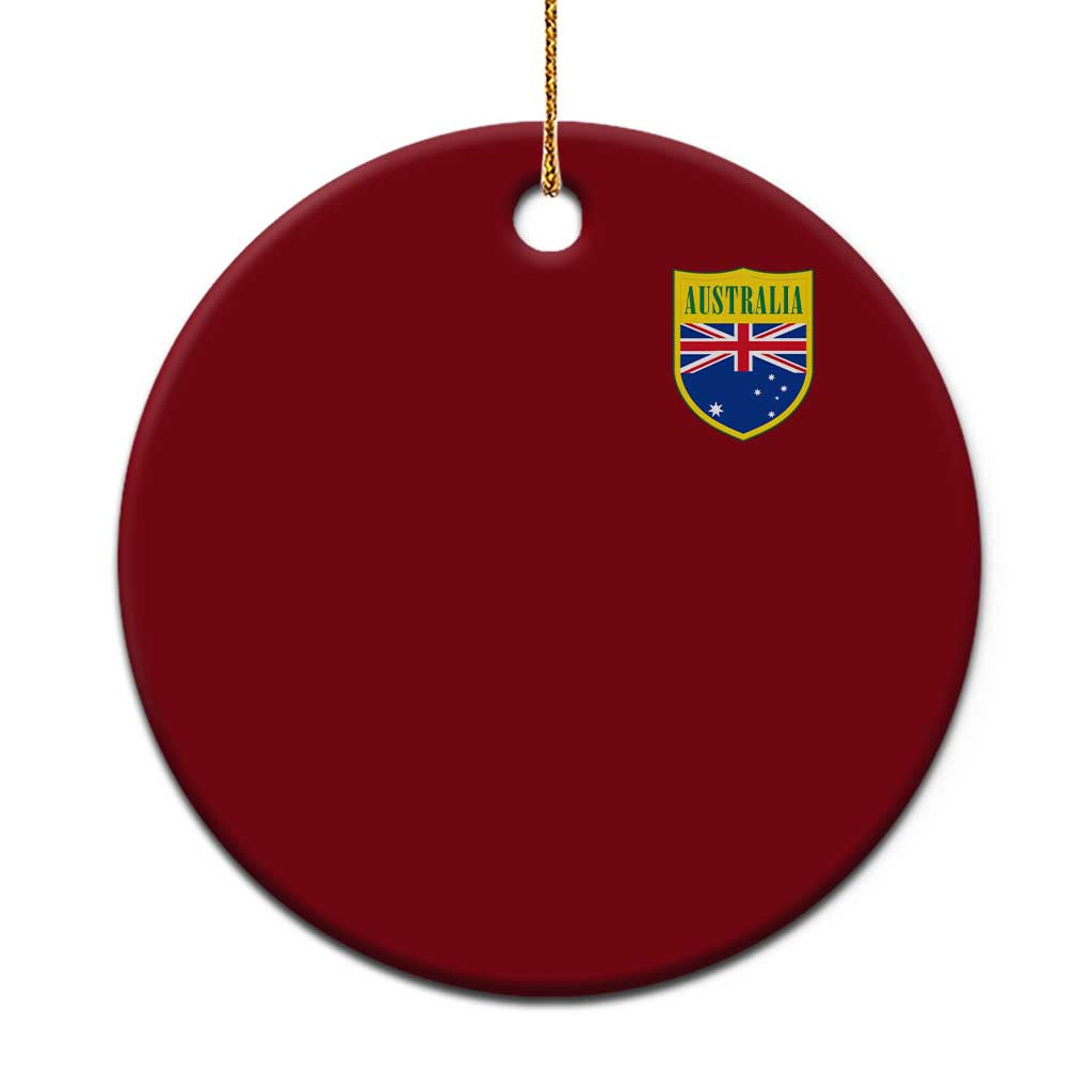 Australia Football Crest Australian Flag Pride Sporty Athletic Jersey Ceramic Ornament TS11 1pc Red Print Your Wear