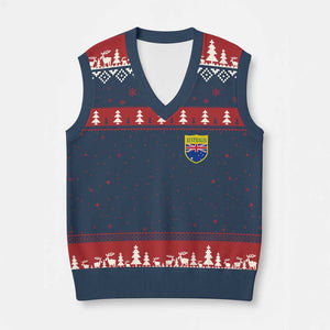 Australia Football Crest Australian Flag Pride Sporty Athletic Jersey V-Neck Knit Sweater Vest TS11 Navy Red Print Your Wear