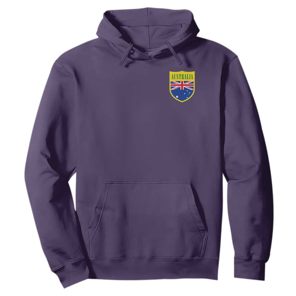 Australia Football Crest Australian Flag Pride Sporty Athletic Jersey Hoodie TS11 Purple Print Your Wear
