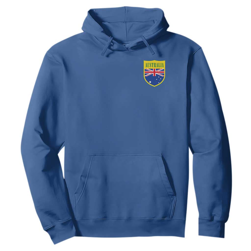 Australia Football Crest Australian Flag Pride Sporty Athletic Jersey Hoodie TS11 Royal Blue Print Your Wear