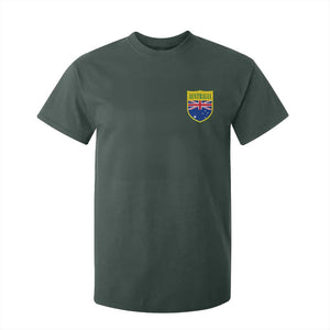 Australia Football Crest Australian Flag Pride Sporty Athletic Jersey T Shirt For Kid TS11 Dark Forest Green Print Your Wear
