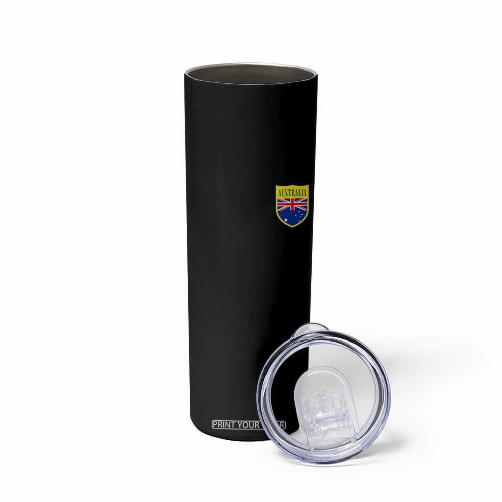 Australia Football Crest Australian Flag Pride Sporty Athletic Jersey Skinny Tumbler TS11 Print Your Wear