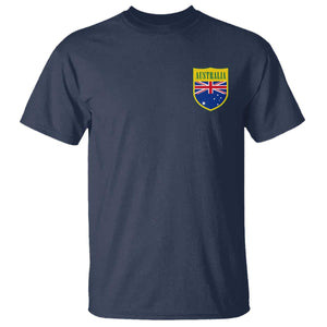 Australia Football Crest Australian Flag Pride Sporty Athletic Jersey T Shirt TS11 Navy Print Your Wear