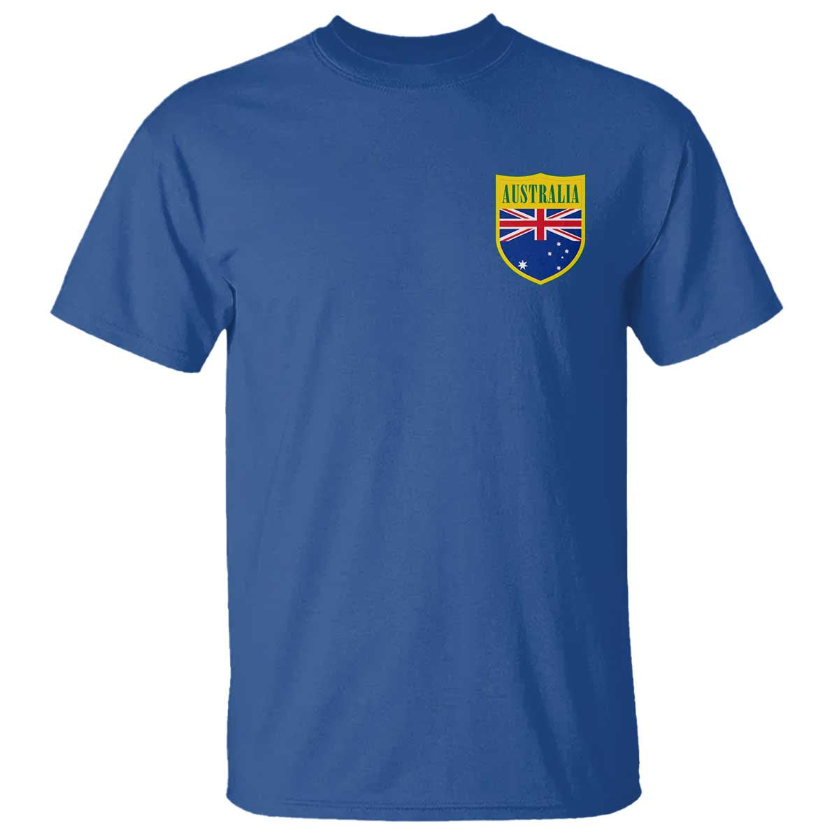 Australia Football Crest Australian Flag Pride Sporty Athletic Jersey T Shirt TS11 Royal Blue Print Your Wear
