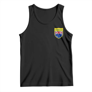 Australia Football Crest Australian Flag Pride Sporty Athletic Jersey Tank Top TS11 Black Print Your Wear