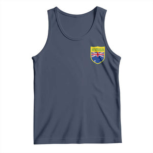 Australia Football Crest Australian Flag Pride Sporty Athletic Jersey Tank Top TS11 Navy Print Your Wear