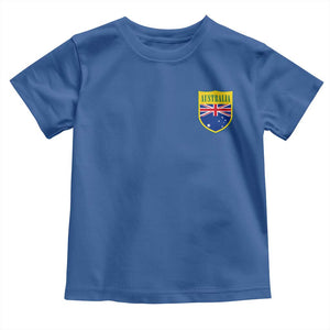 Australia Football Crest Australian Flag Pride Sporty Athletic Jersey Toddler T Shirt TS11 Royal Blue Print Your Wear