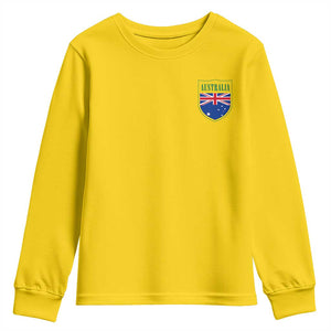 Australia Football Crest Australian Flag Pride Sporty Athletic Jersey Youth Sweatshirt TS11 Daisy Print Your Wear