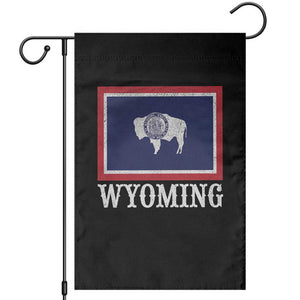Vintage State of Wyoming Flag Bison Cheyenne Jackson Hole Garden Flag TS11 Black Print Your Wear