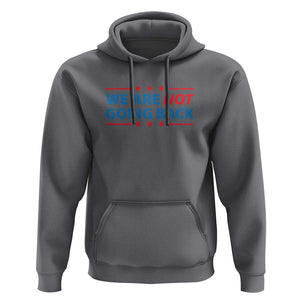 We Are Not Going Back Hoodie President Kamala USA Flag TS11 Charcoal Print Your Wear