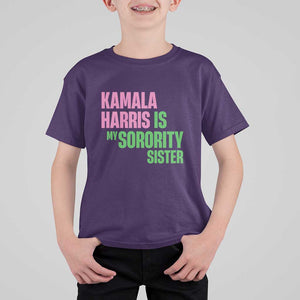 Kamala Harris Is My Sorority Sister T Shirt For Kid President Election Vote 2024 TS11 Purple Print Your Wear