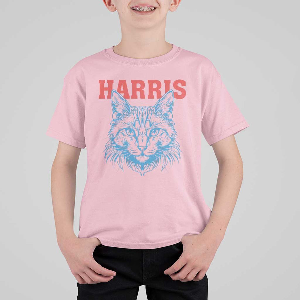 Childless Cat Lady T Shirt For Kid Harris For President 2024 TS11 Light Pink Print Your Wear