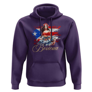 Puerto Rico Hoodie Boricua Hispanic Heritage Month Bomba Dancer TS11 Purple Print Your Wear