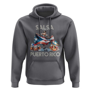 Puerto Rico Hoodie Salsa Dance Puerto Rican Flag Hispanic Heritage Month TS11 Charcoal Print Your Wear