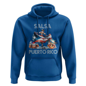 Puerto Rico Hoodie Salsa Dance Puerto Rican Flag Hispanic Heritage Month TS11 Royal Blue Print Your Wear