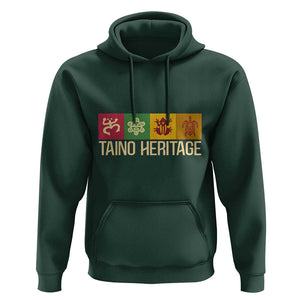 Taino Heritage Hoodie Puerto Rico Indigenous Carribbean Culture TS11 Dark Forest Green Print Your Wear