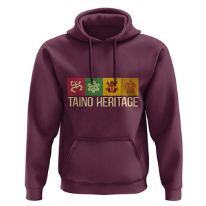 Taino Heritage Hoodie Puerto Rico Indigenous Carribbean Culture TS11 Maroon Print Your Wear