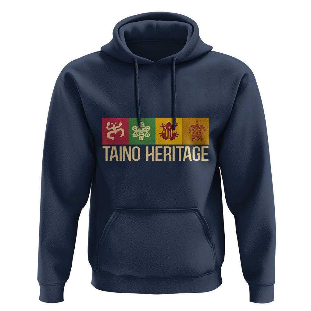 Taino Heritage Hoodie Puerto Rico Indigenous Carribbean Culture TS11 Navy Print Your Wear