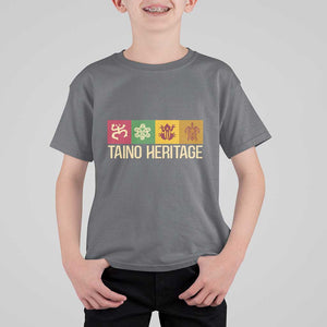 Taino Heritage T Shirt For Kid Puerto Rico Indigenous Carribbean Culture TS11 Charcoal Print Your Wear