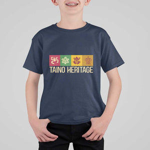 Taino Heritage T Shirt For Kid Puerto Rico Indigenous Carribbean Culture TS11 Navy Print Your Wear