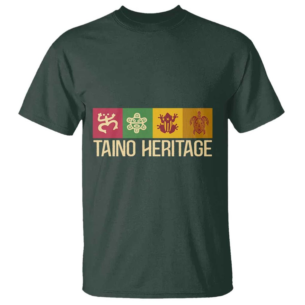 Taino Heritage T Shirt Puerto Rico Indigenous Carribbean Culture TS11 Dark Forest Green Print Your Wear
