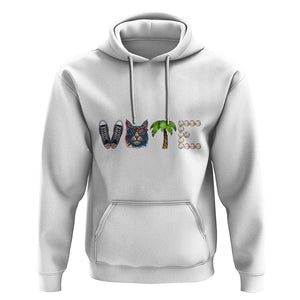 Funny Vote For Kamala Hoodie Voter Rights Shoes Cat Coconut Tree Pearls TS11 White Print Your Wear