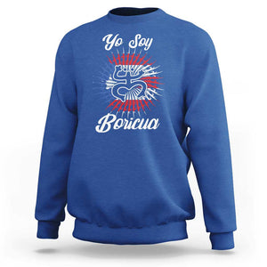 Yo Soy Boricua Sweatshirt Puerto Rico Flag Hispanic Heritage Month Taino TS11 Royal Blue Print Your Wear