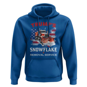 Funny Trump 2024 Hoodie Trump's Snowflake Removal Service US Flag TS11 Royal Blue Print Your Wear