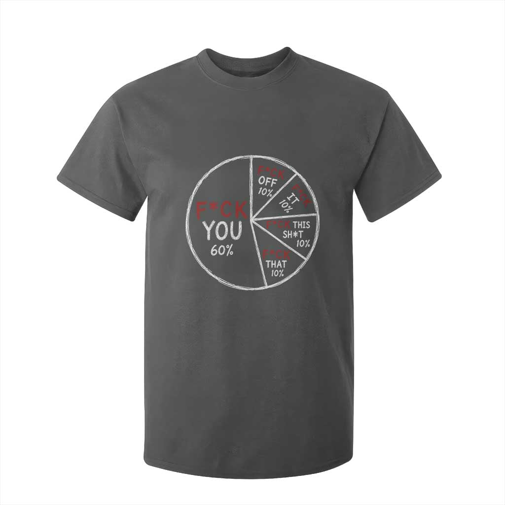 Funny Fck You Pie Chart T Shirt For Kid Math Sarcastic Humor TS11 Dark Heather Print Your Wear
