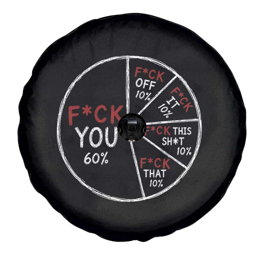 Funny Fck You Pie Chart Spare Tire Cover Math Sarcastic Humor TS11 Print Your Wear