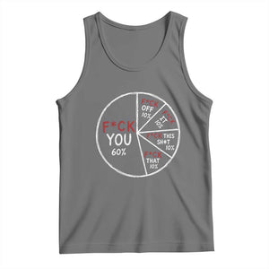 Funny Fck You Pie Chart Tank Top Math Sarcastic Humor TS11 Black Heather Print Your Wear