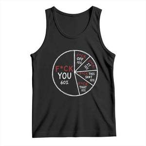 Funny Fck You Pie Chart Tank Top Math Sarcastic Humor TS11 Black Print Your Wear