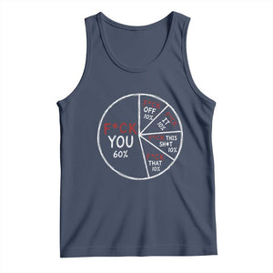 Funny Fck You Pie Chart Tank Top Math Sarcastic Humor TS11 Navy Print Your Wear