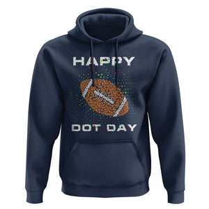 Happy Dot Day Hoodie American Football Colorful Polka Dot TS11 Navy Print Your Wear
