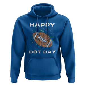 Happy Dot Day Hoodie American Football Colorful Polka Dot TS11 Royal Blue Print Your Wear