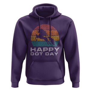 Happy Dot Day Hoodie Unicorn Retro Polka Dot Mythical Creatures TS11 Purple Print Your Wear