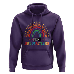 Funny Dot Day Hoodie Each Dot Matters Rainbow Of Polka Dot TS11 Purple Print Your Wear