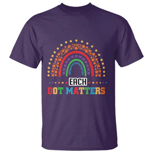 Funny Dot Day T Shirt Each Dot Matters Rainbow Of Polka Dot TS11 Purple Print Your Wear
