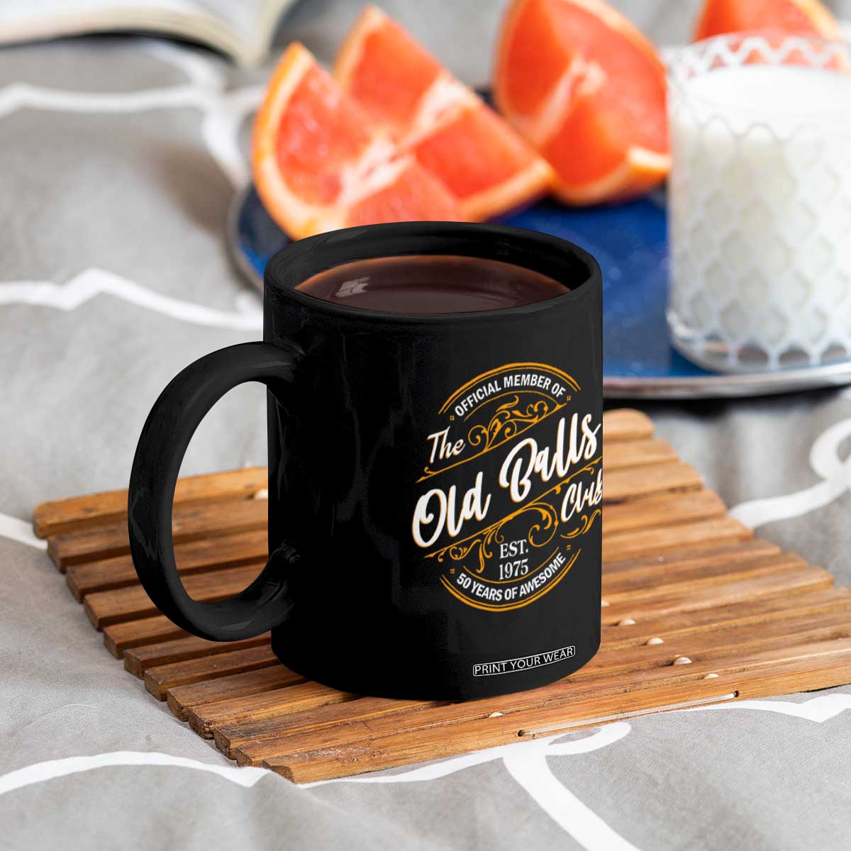 Funny 50th Birthday Coffee Mug Official Member Of The Old Ball Clubs Gen X TS11 Print Your Wear