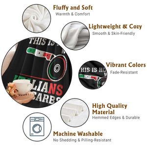 Funny This Is How We Italians Cut Carbs Throw Blanket Italian American Pizza Slice TS11 Print Your Wear