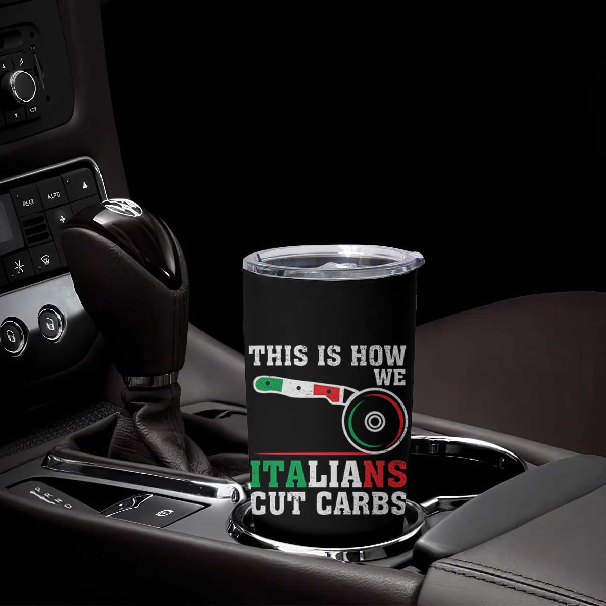 Funny This Is How We Italians Cut Carbs Tumbler Cup Italian American Pizza Slice TS11 Print Your Wear