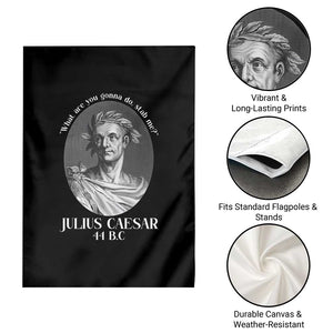 Funny Julius Caesar Garden Flag What Are You Gonna Do Stab Me Roman History TS11 Print Your Wear